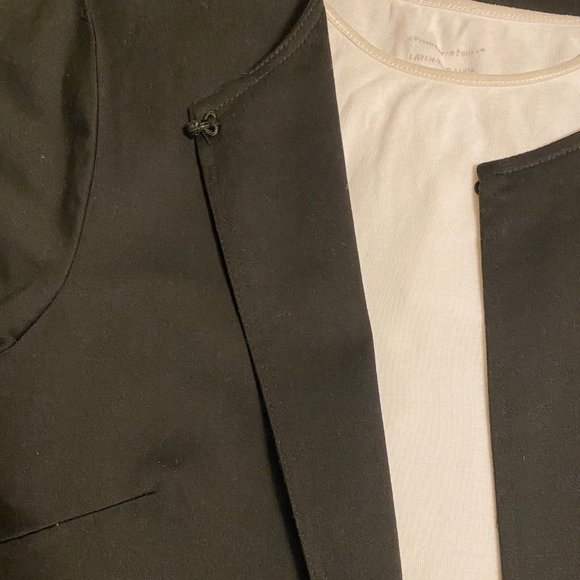 NEW Linnea by Louis Dell' Olio Dressy Black Decorated Cardi Jacket, Small NWT - Picture 10 of 14